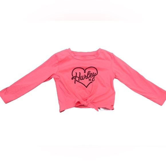 Hurley Pink and Black Pajama Set with Heart Design - Picture 2 of 6